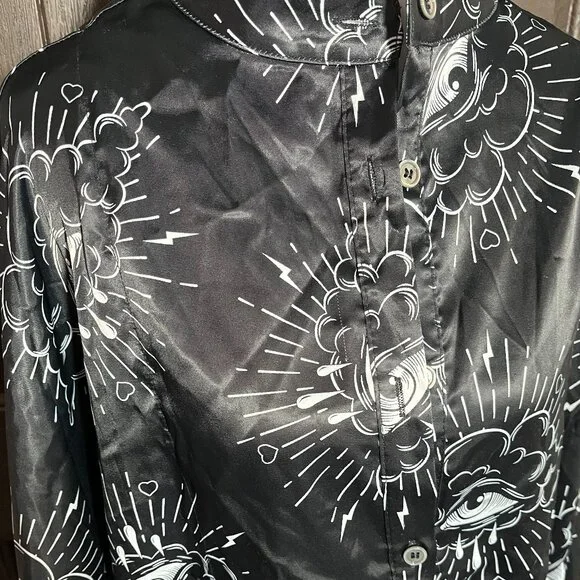 Dressed in LALA Past Present Future Satin Playsuit Set - Picture 4 of 7